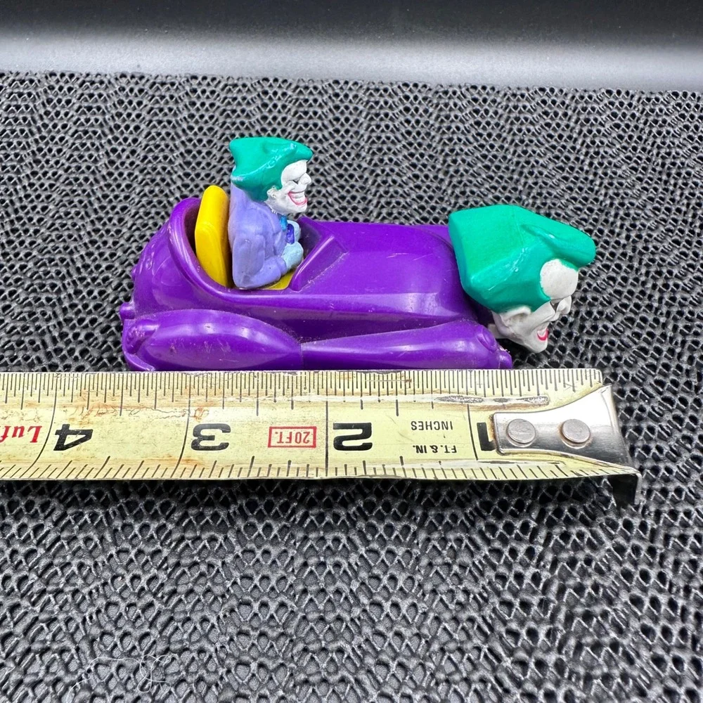 Vintage 1993 DC Comics Joker Jokermobile Toy Car Batman Animated Series Purple